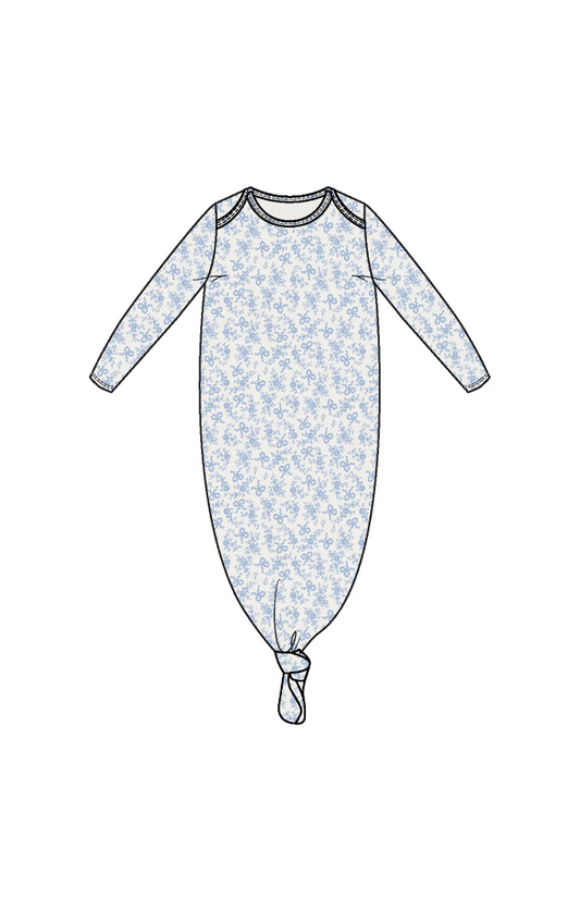 Romi Floral Knotted Gown
