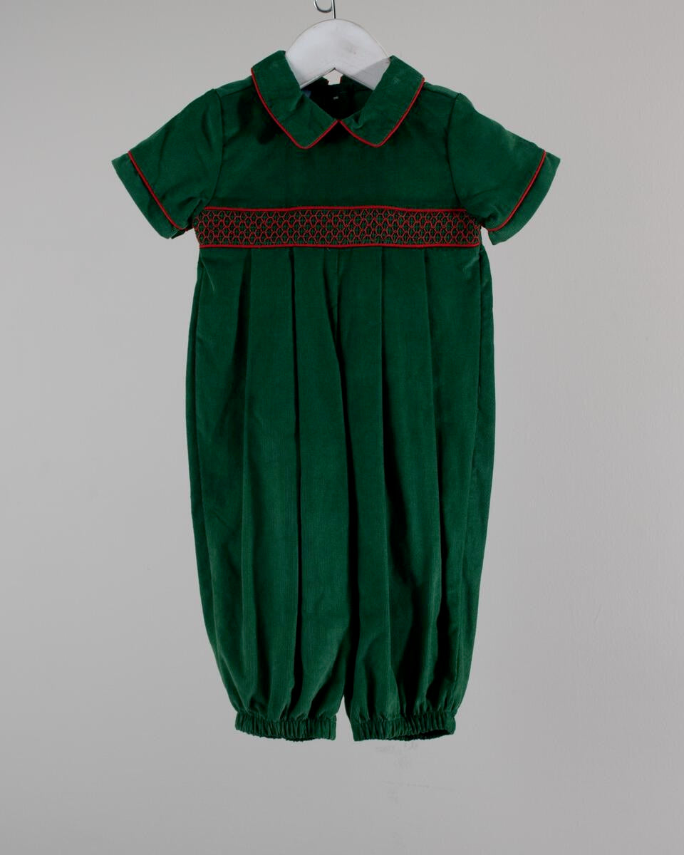 Smocked Christmas Henry Romper