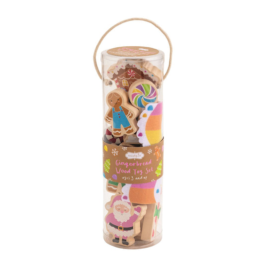 Gingerbread Wood Toy Set