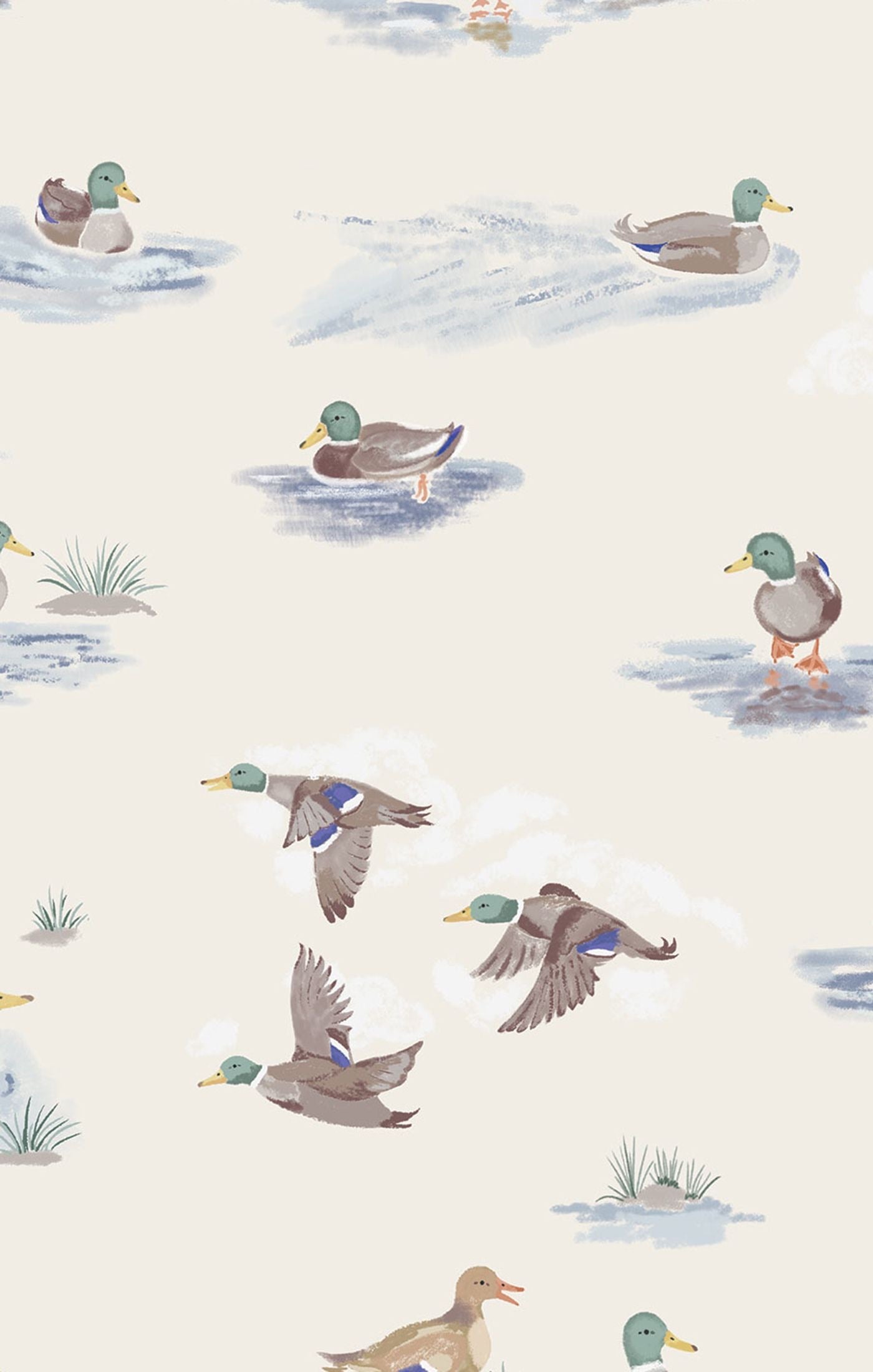 Migrating Mallards 2-Way Zipper Romper