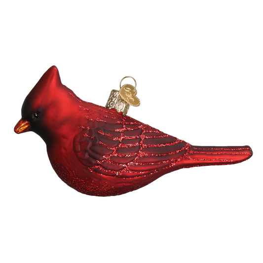 Cardinal Glass Ornament