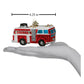 Firetruck Glass Ornament