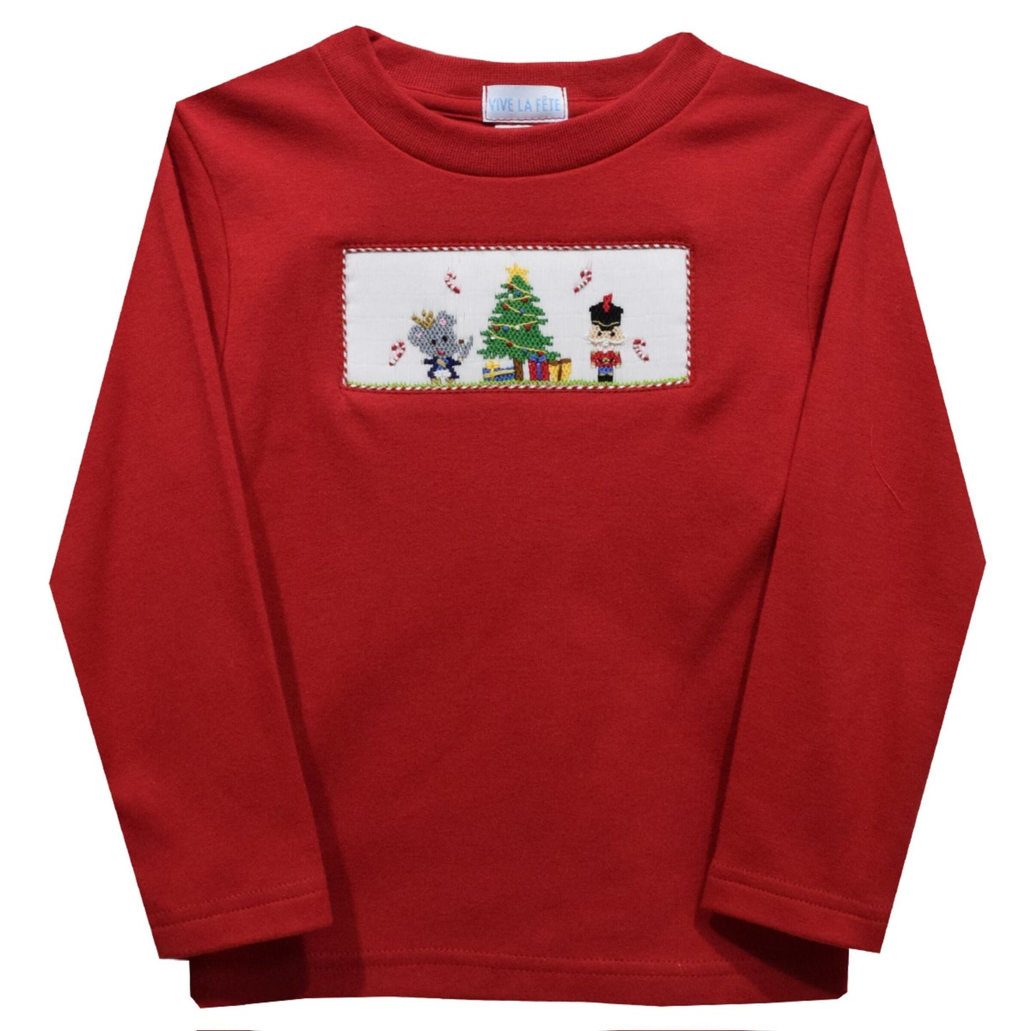 Nutcracker Smocked Long Sleeve T-shirt