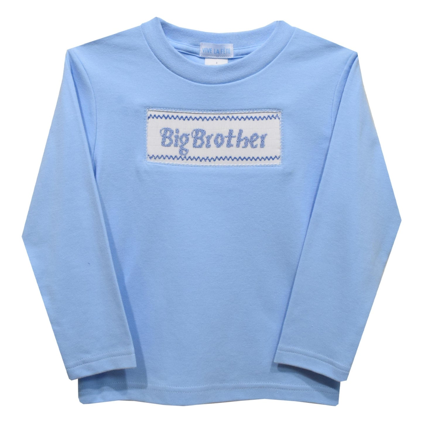 Big Brother Smocked Long Sleeve T-shirt