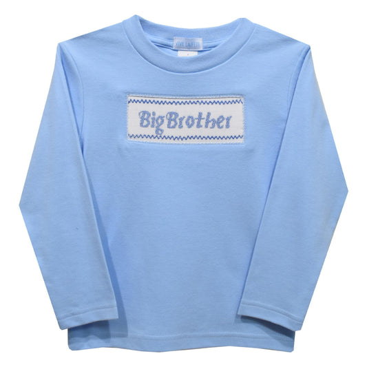 Big Brother Smocked Long Sleeve T-shirt