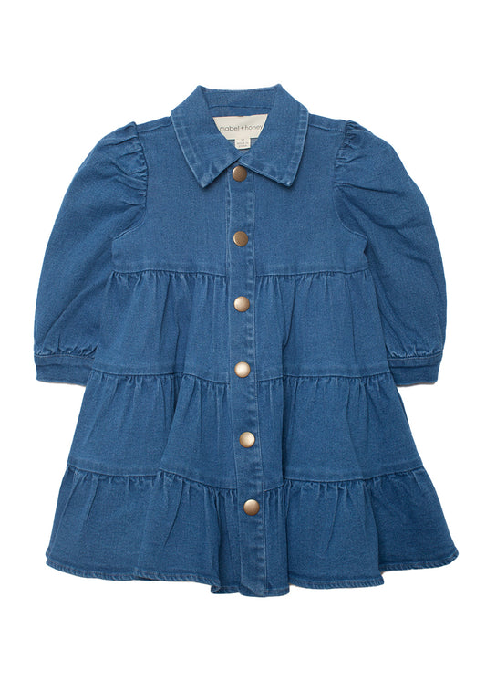 Denim Days Tiered Dress