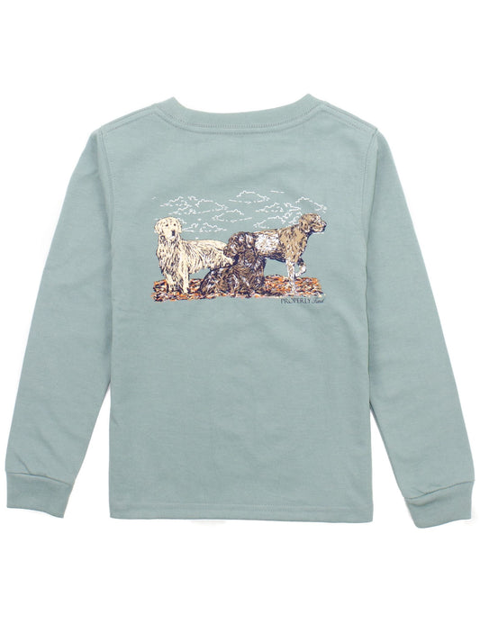Boys Hunting Dogs Long Sleeve Tee