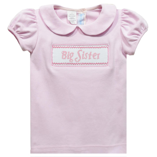 Big Sister Smocked Short Sleeve Top