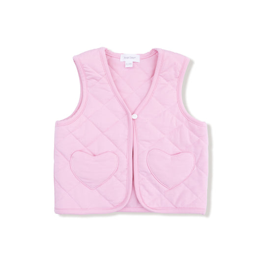 Romance Rose Quilted Heart Pocket Vest