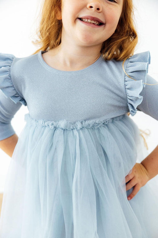Bluebird Shimmer Tutu Dress