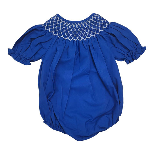 Catherine Royal Blue Bubble Pearl Smocking