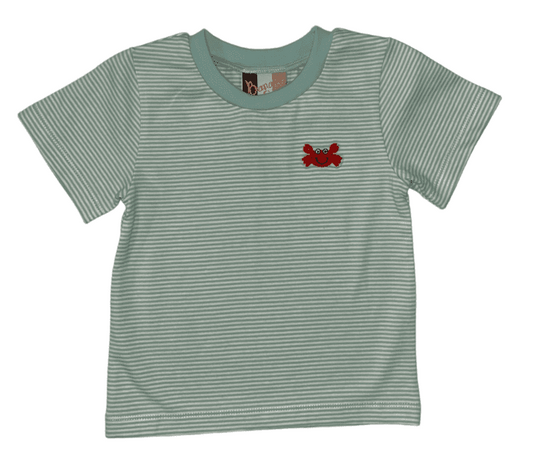 Boys Crab Embroidered T-Shirt