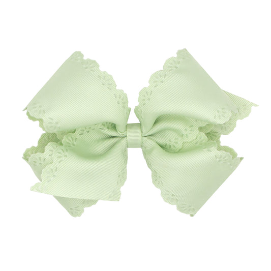 Seafoam Eyelet Bow