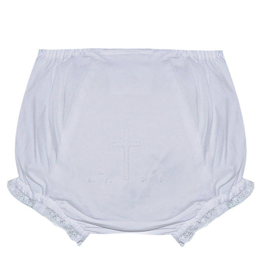 White Cross Diaper Cover