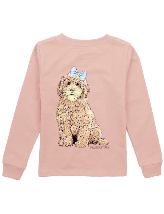 Girls Goldendoodle Longsleeve Shirt