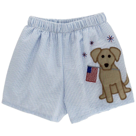 Patriotic Pup Swim Trunks