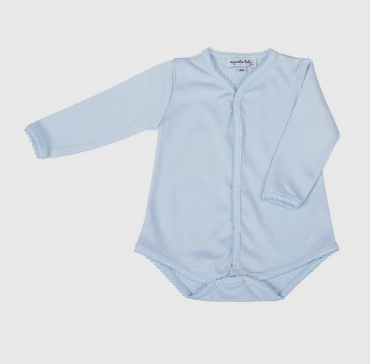 Blue Longsleeve Bodysuit