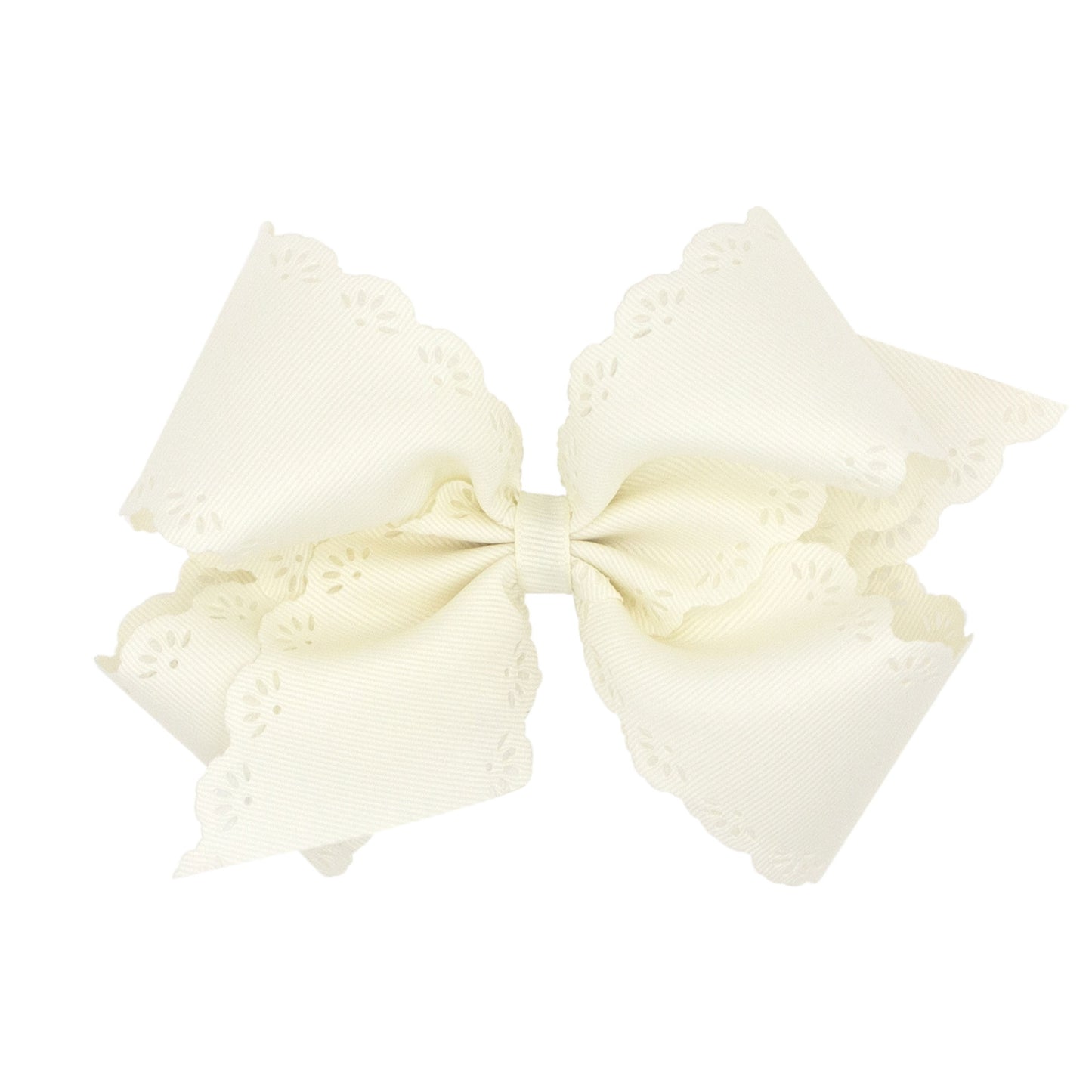 Antique White Eyelet Bow