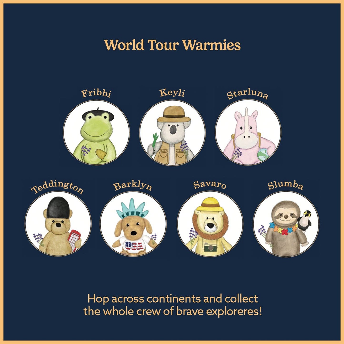 Brown Curly Bear World Tour Warmies *NEW* Limited Edition