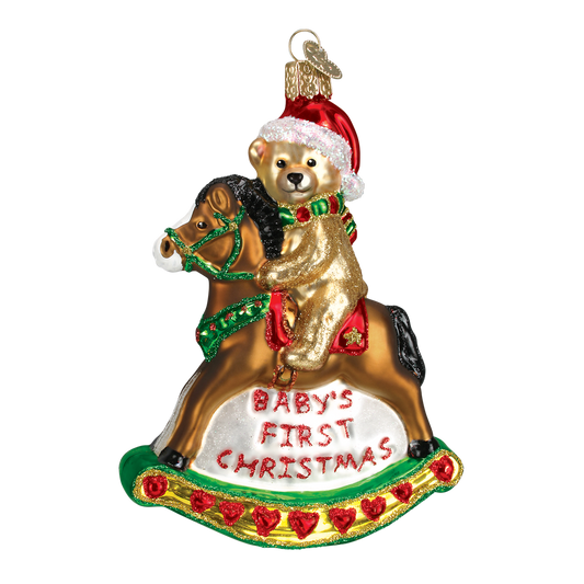 Rocking Horse 1st Christmas Ornament