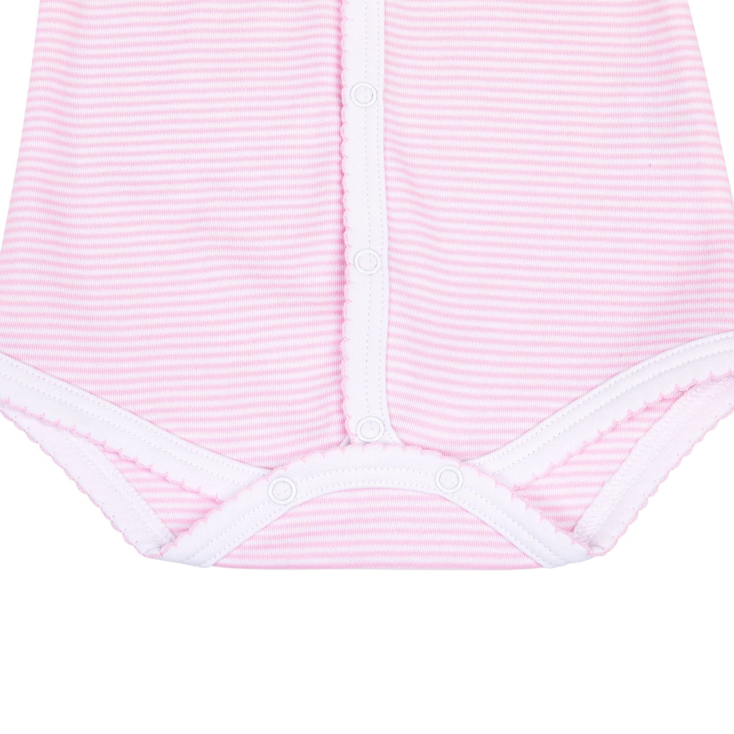 Pink Mini Stripes Longsleeve Bodysuit