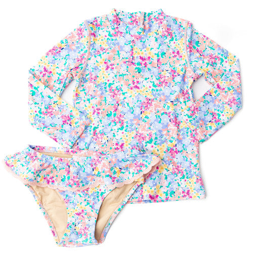 Spring Bloom Rash Guard Set