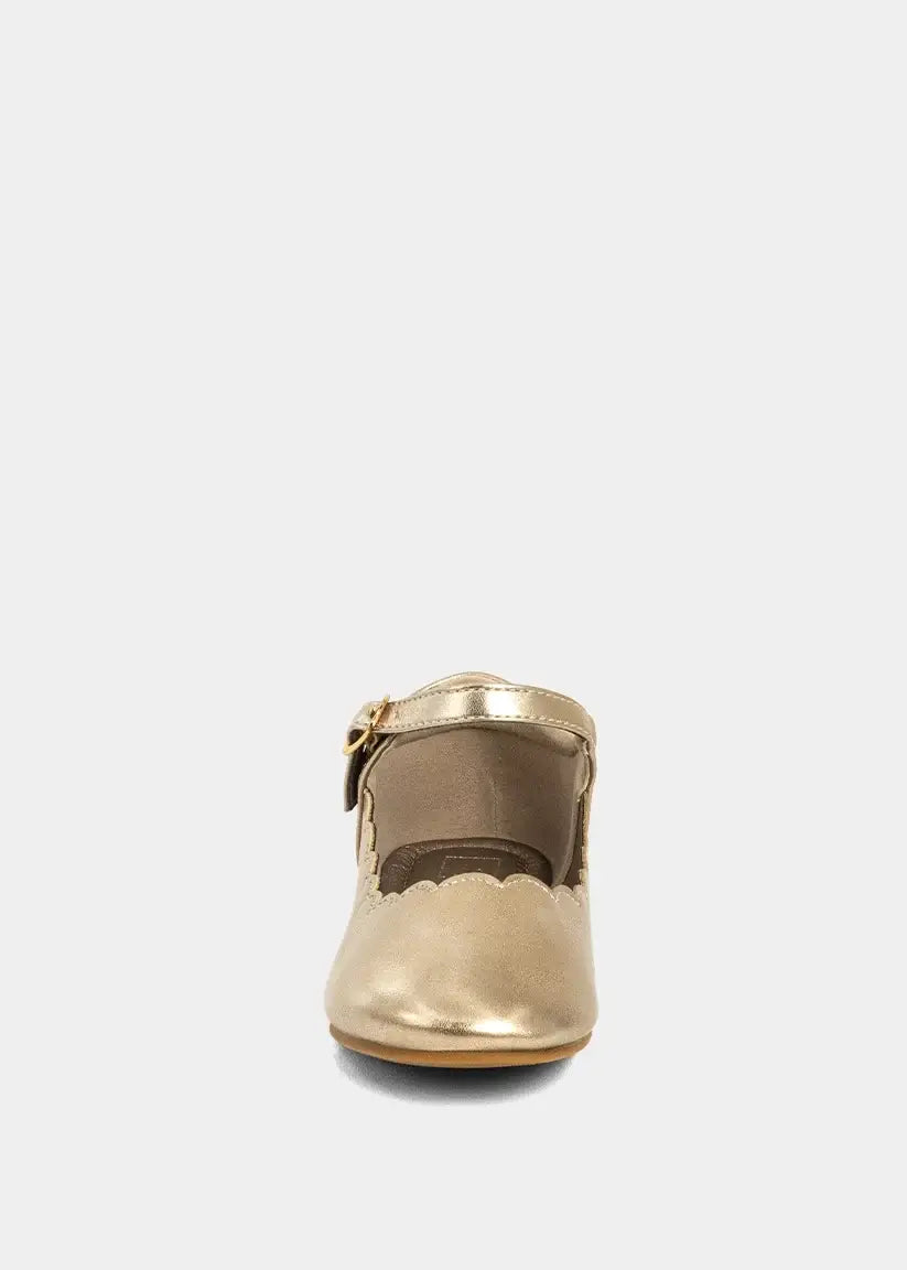 Agatha Mini Champagne Flats