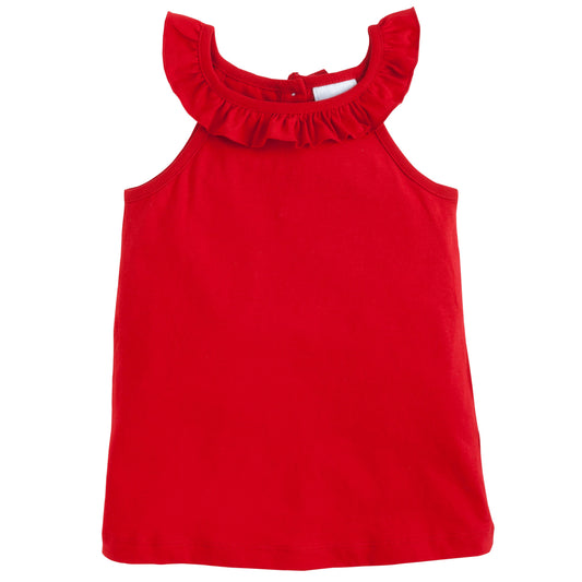 Red Ruffled Tank