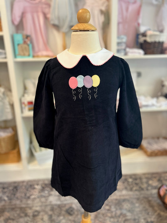 Birthday Balloons Corduroy Dress