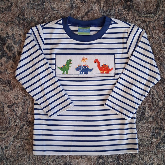 Dinos Smocked Longsleeve Shirt