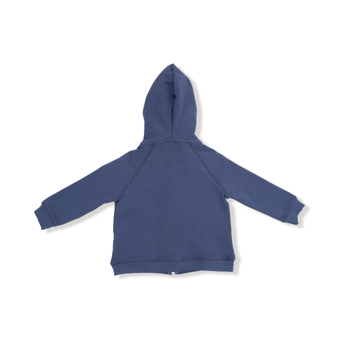 French Terry Varsity Hoodie - Vintage Indigo
