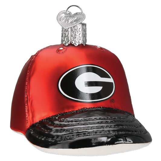 UGA Baseball Cap Ornament