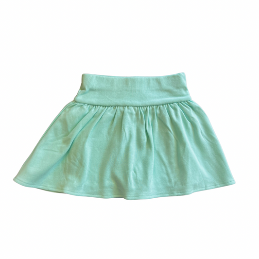 Interlock Solid Gathered Skort - Light Jade