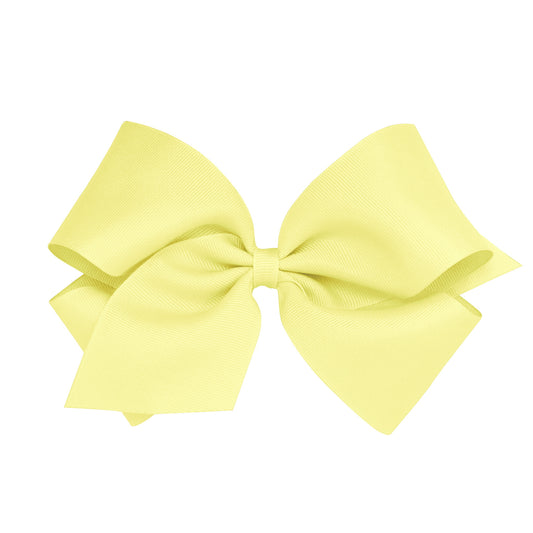 Light Yellow Grosgrain Girls Hair Bow