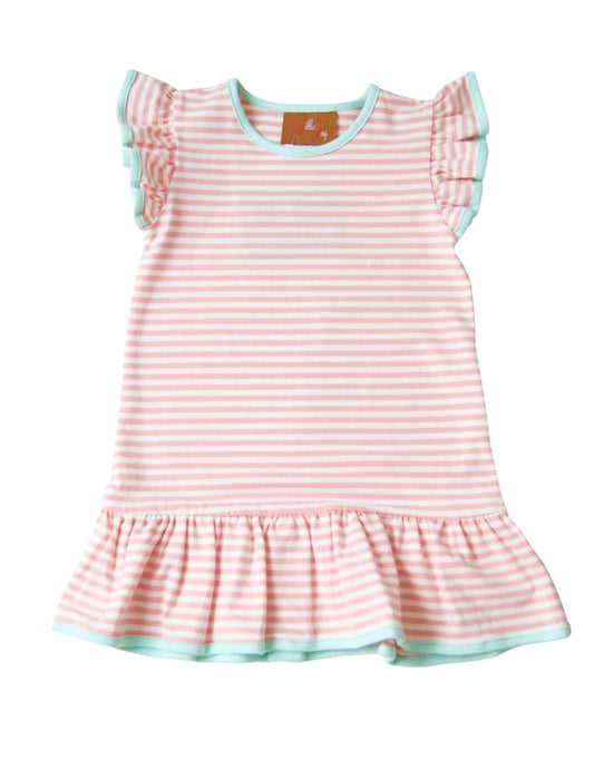 Khloe Dress Peach & Mint