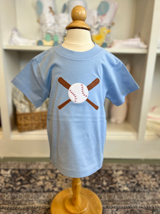 Baseball Bats Appliqué Shirt