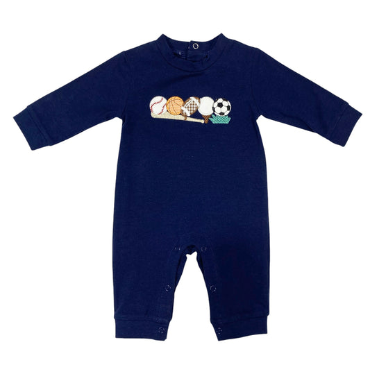 Sports Apppliqué Boys Romper