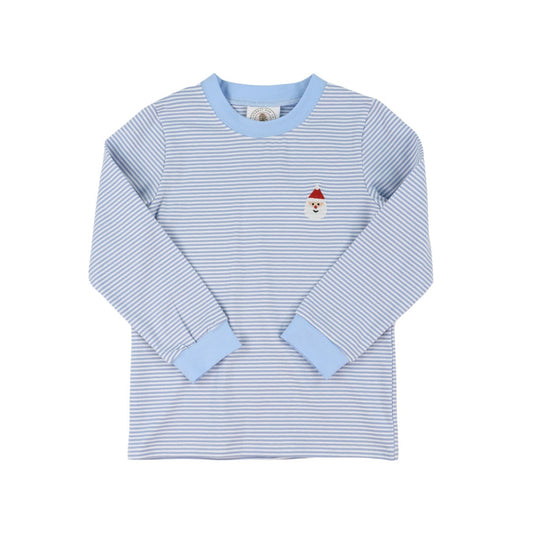 Santa Embroidered Longsleeve Tee