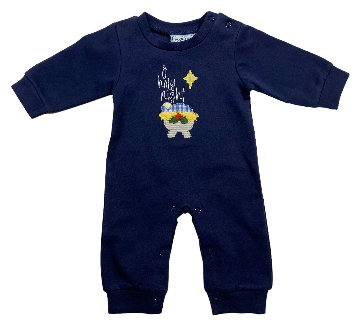 Oh Holy Night Appliqué Boys Romper