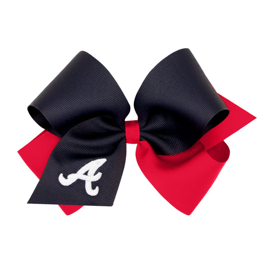Atlanta Braves Two-Tone Hair Bow