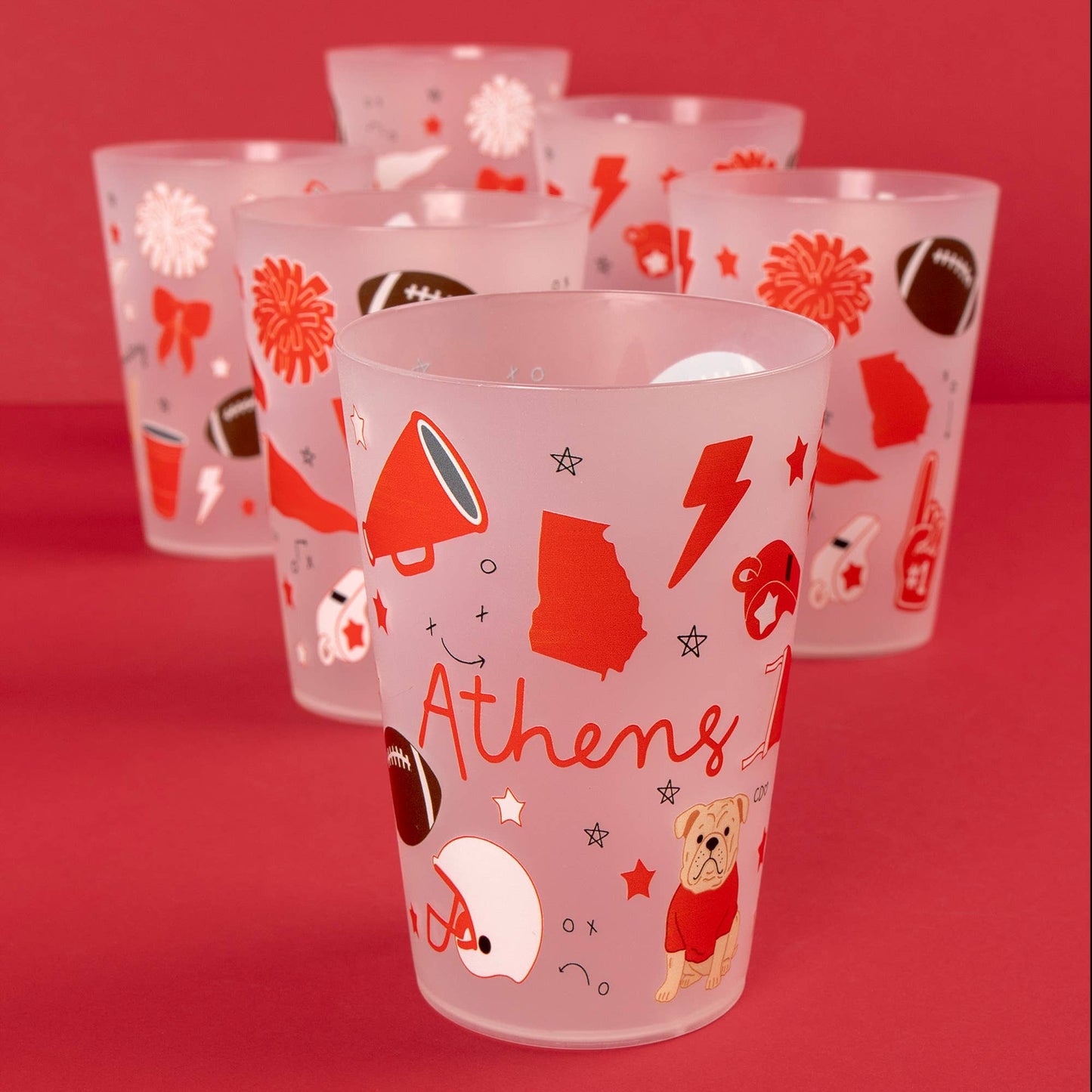 Athens Football Game Day 16oz Stadium Cups