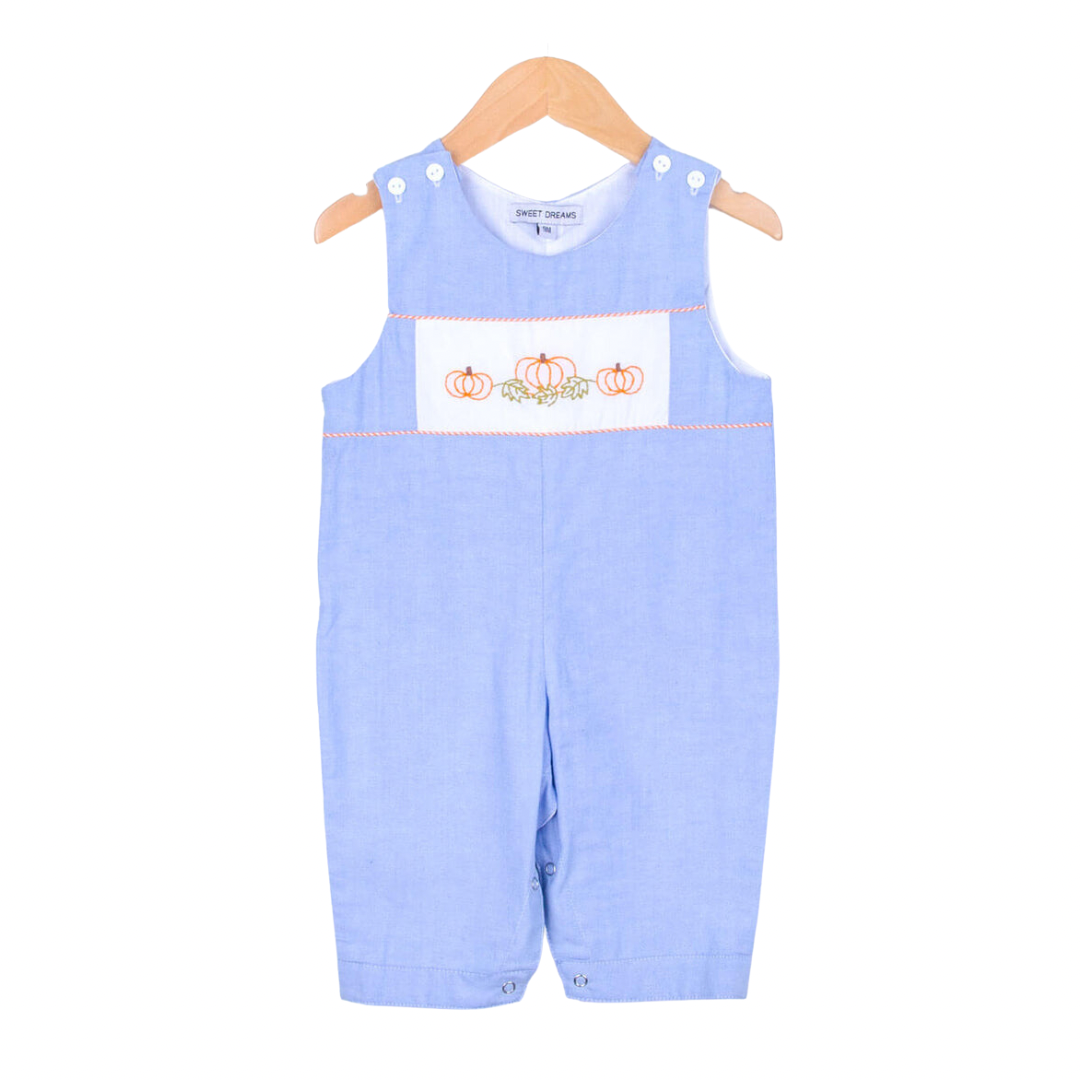 Chambray Embroidered Pumpkin Longall