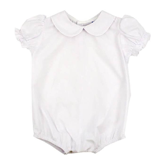 White Knit Baby Girls Onesie