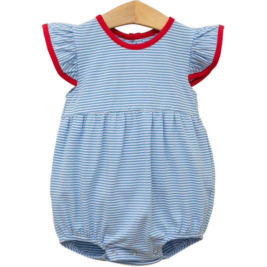 Lucy Blue Striped Bubble