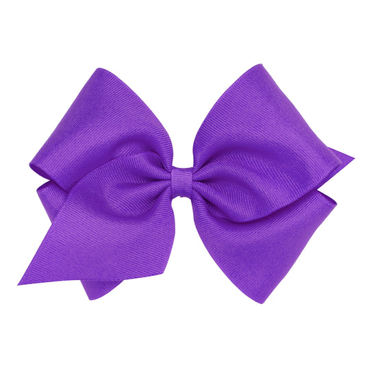 Purple Grosgrain Girls Hair Bow