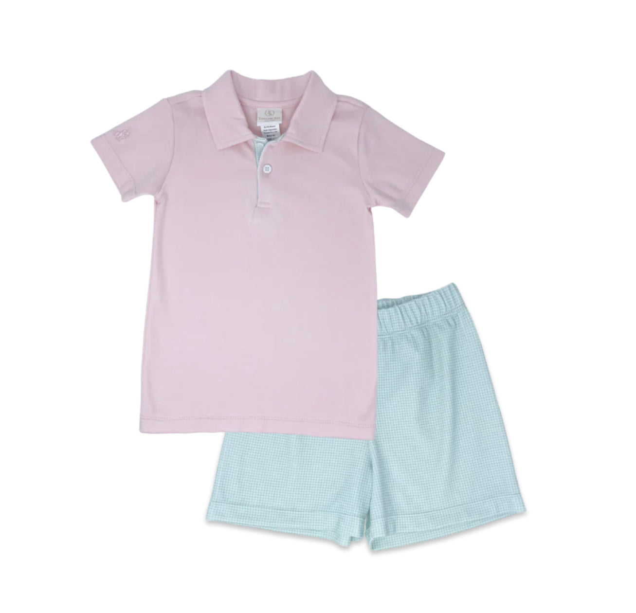 Parker Short Set - Pink and Mint Minigingham