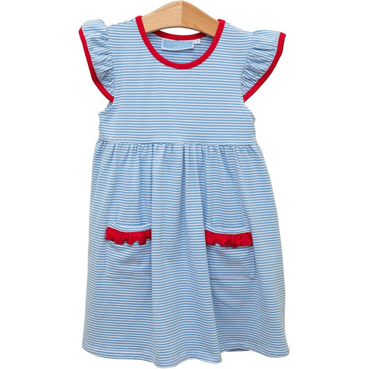 Lucy Blue Striped Dress