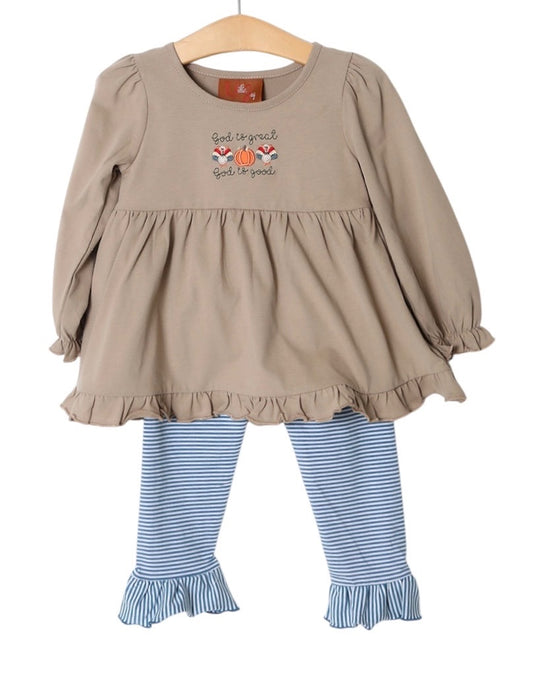 God is Great Ruffle Pant Set