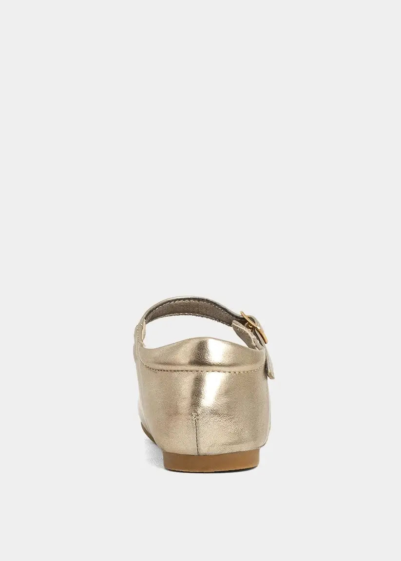 Agatha Mini Champagne Flats