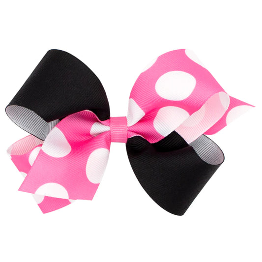 Hot Pink Dot Bow